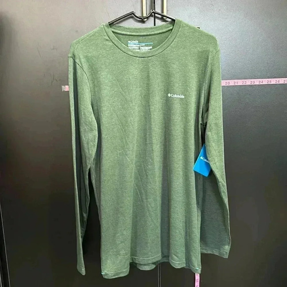 Columbia Basic Pullover long sleeved crewneck T-shirt 57% cotton - Picture 1 of 7